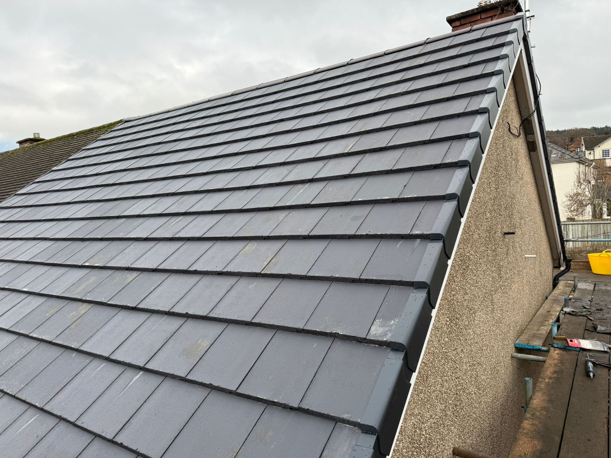 Completed roofing project in Cumbria